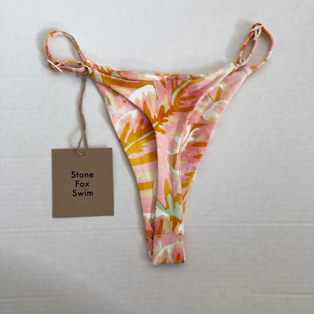 STONE FOX SWIM Isle Bikini Bottom in Hot Tropix - Picture 3 of 10
